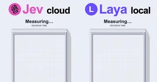 Local Laya vs cloud Jev on Tetris preview