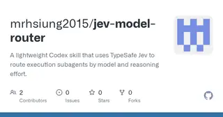 Jev Model Router (Codex skill) preview