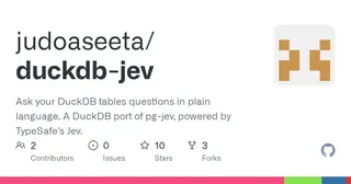 jev for DuckDB (judoaseeta) preview