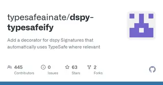 typesafeify (DSPy decorator) preview