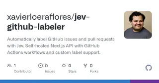 JEV GitHub Labeler preview