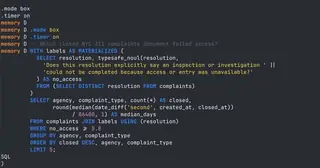 DuckDB classifier preview