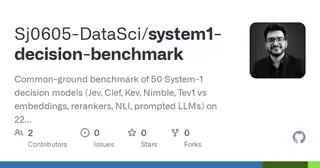 System-1 decision benchmark preview