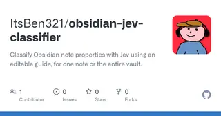 Jev Classifier for Obsidian preview