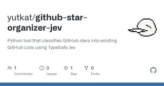Github Star Organizer Jev preview