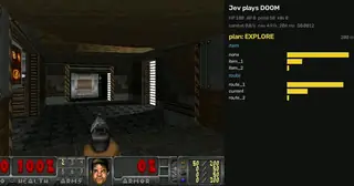 ViZDoom Jev agent preview