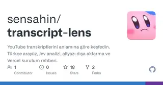Transcript Lens preview
