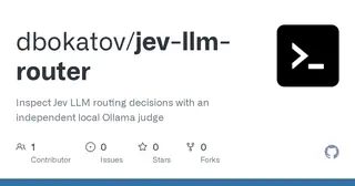 Jev LLM router preview