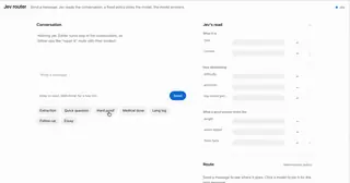 Model router built with Jev preview