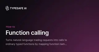 Function calling preview