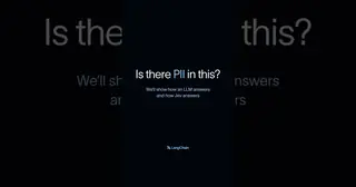 PII as a probability, not a paragraph preview