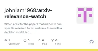 arxiv-relevance-watch preview