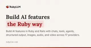 RubyLLM preview