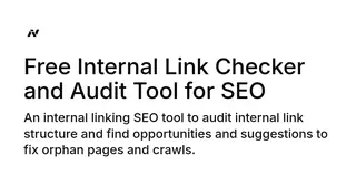 Internal linking tool preview