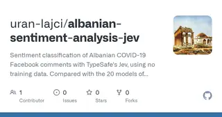 Albanian sentiment analysis with Jev preview