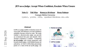 "JEV-as-a-Judge: Accept When Confident, Escalate When… preview