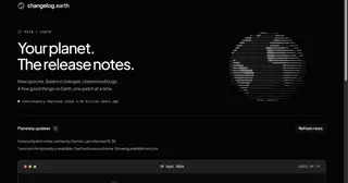 Changelog.earth preview