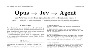 A prompt that audits your workflow for Jev preview